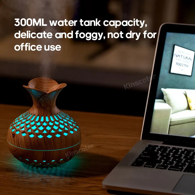 WoodCraft™  RGB Humidifier & Aroma Diffuser Atomizer