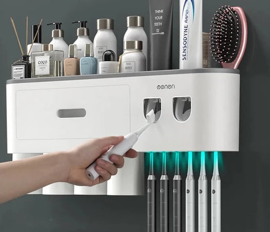 MENGNI™  Toothpaste Dispenser With Storage Holders