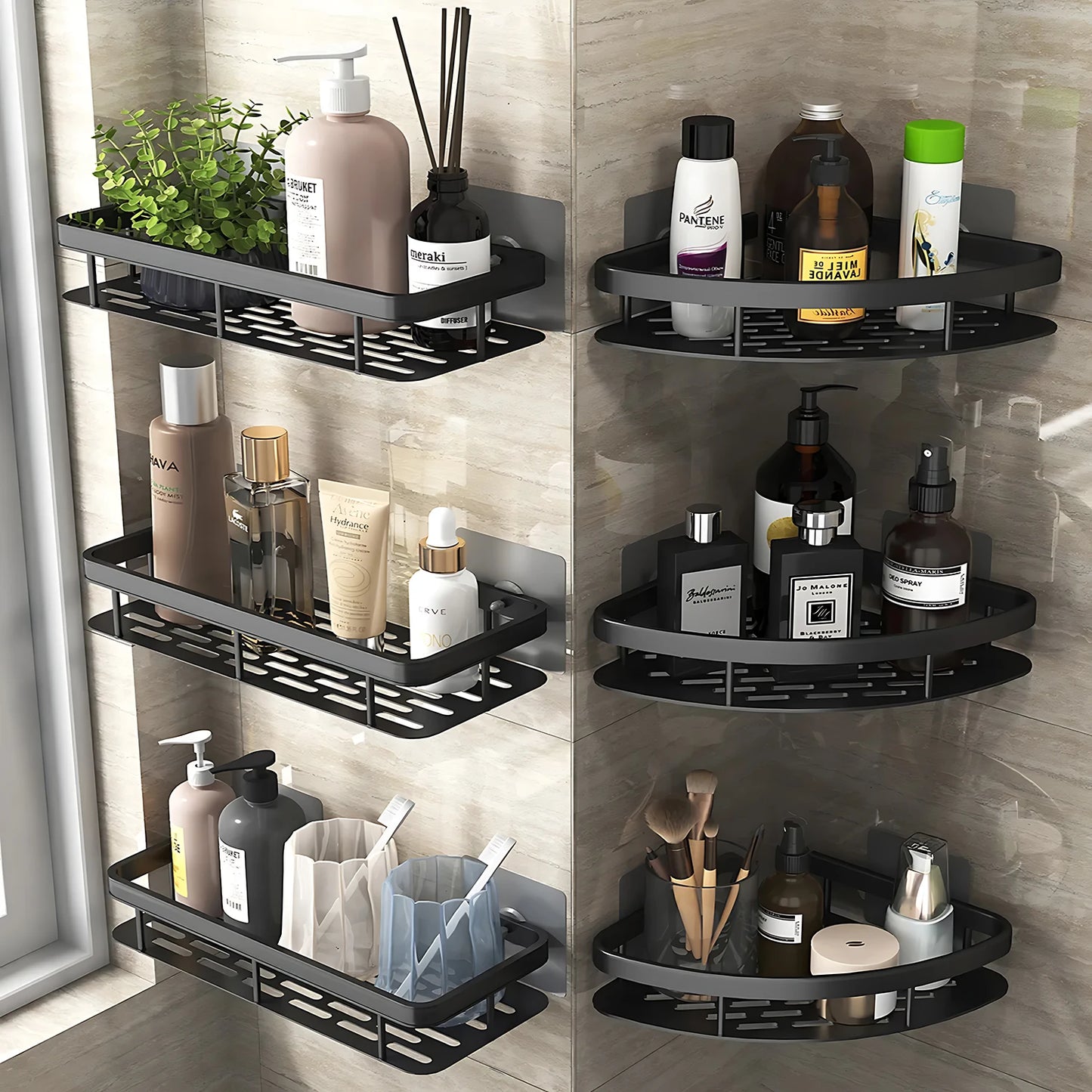 BathEssentials™  Bathroom Shelf Storage Organizer