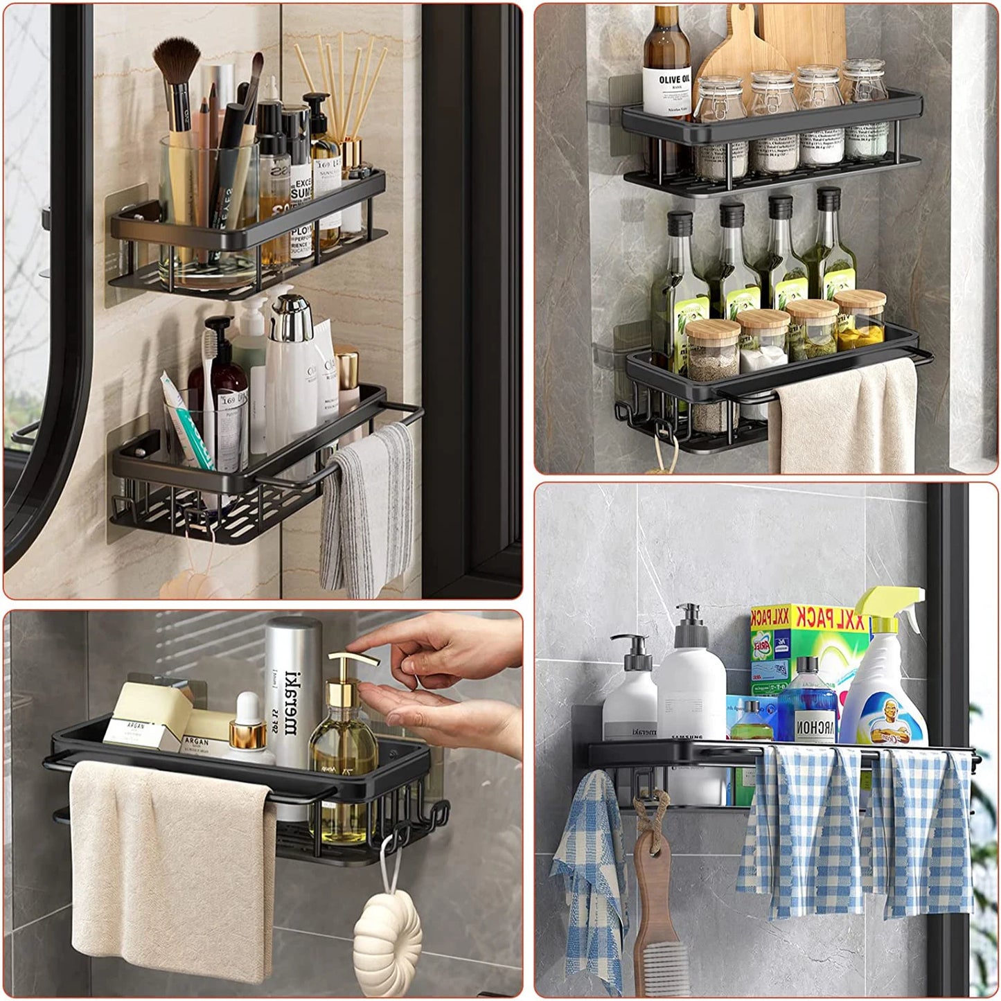 BathEssentials™  Bathroom Shelf Storage Organizer