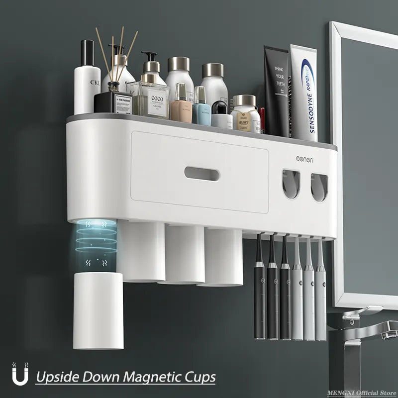 MENGNI™  Toothpaste Dispenser With Storage Holders