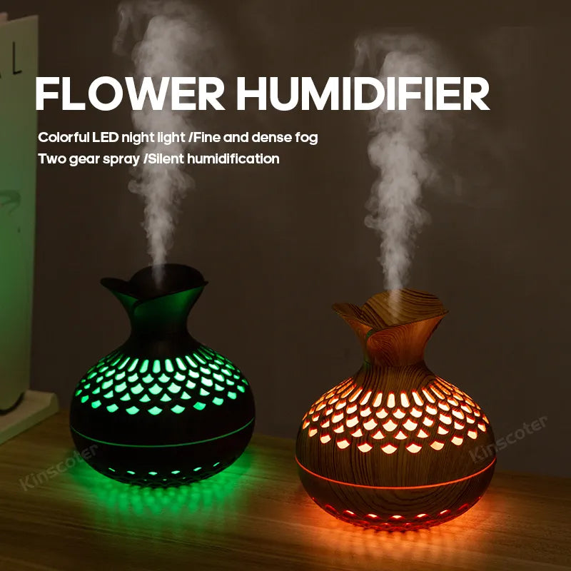 WoodCraft™  RGB Humidifier & Aroma Diffuser Atomizer