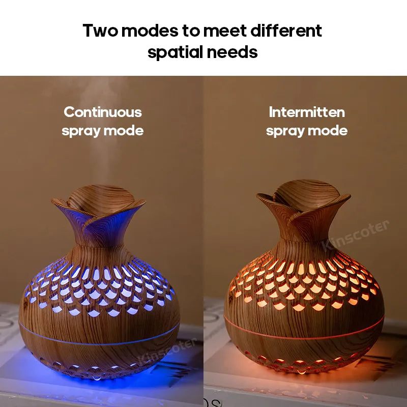 WoodCraft™  RGB Humidifier & Aroma Diffuser Atomizer